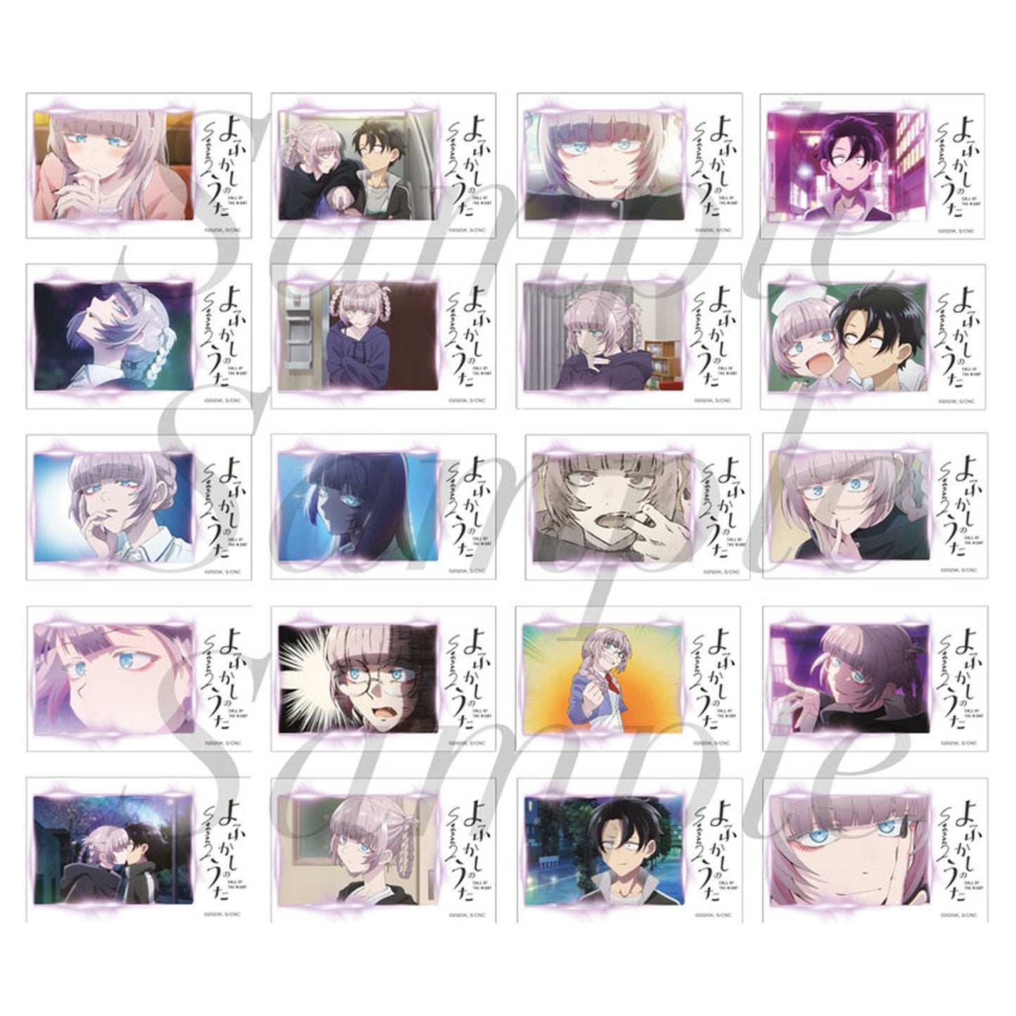 TV Anime "Call of the Night Season 2" Trading Mini Bromide (Glossy Card) Collection Complete Set - Image 1