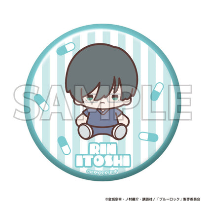 Bluelock Trading Tin Badge Clinic Chibi 7Pack BOX - Image 3