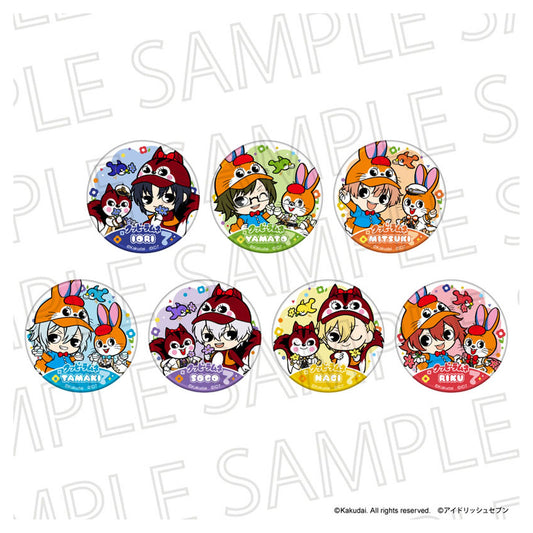 Kuppy Ramune x IDOLiSH7 Trading Tin Badge 7Pack BOX - Image 1