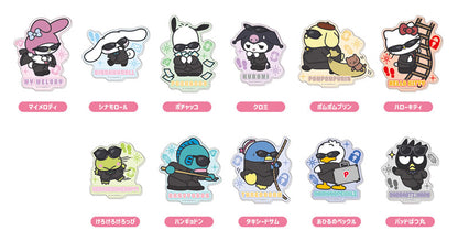 Sanrio Characters Acrylic Sticker Manekkoode Spy Ver. 11Pack BOX - Image 2