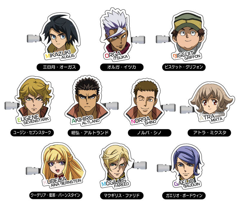 Mobile Suit Gundam: Iron-Blooded Orphans Collection Hair Clip 10Pack BOX - Image 2