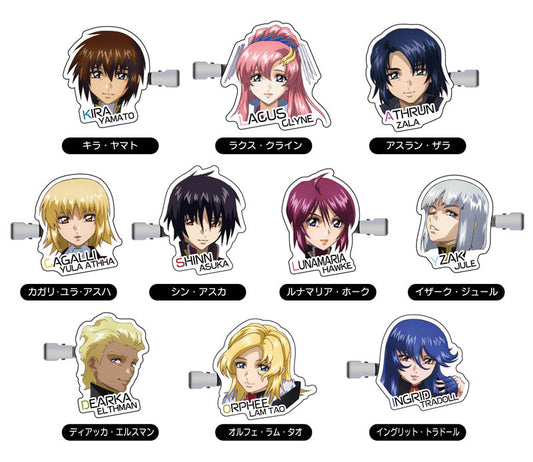 Collection Hair Clip Mobile Suit Gundam SEED Freedom 10Pack BOX - Image 2