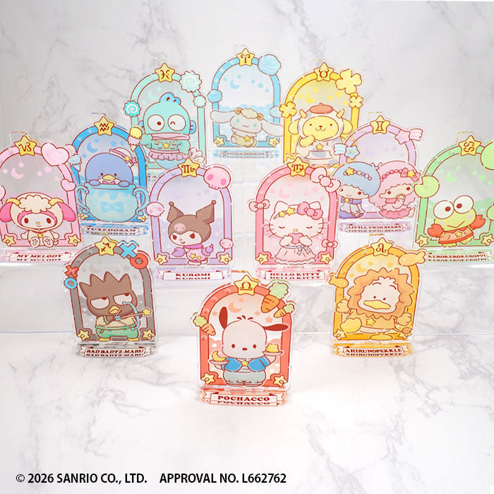 Sanrio Characters Shiny Constellation Acrylic Accessory Stand 12Pack BOX CANDY TOY - Image 14