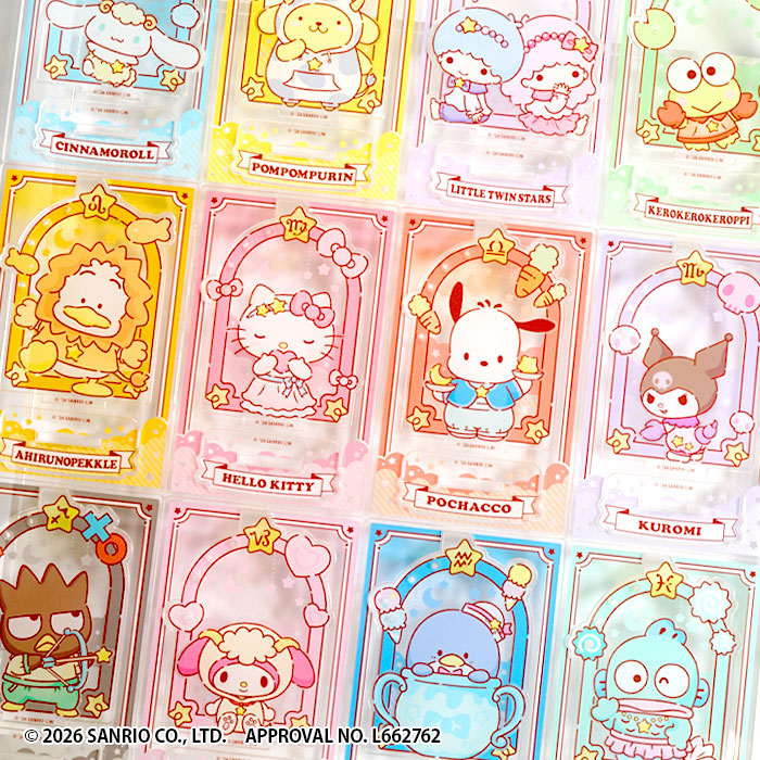 Sanrio Characters Shiny Constellation Acrylic Accessory Stand 12Pack BOX CANDY TOY - Image 18