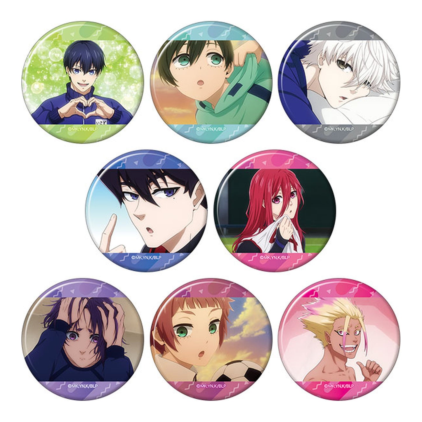 Bluelock Season 2 Chara Badge Collection (Additional Time! Season 2) 8Pack BOX - Image 1