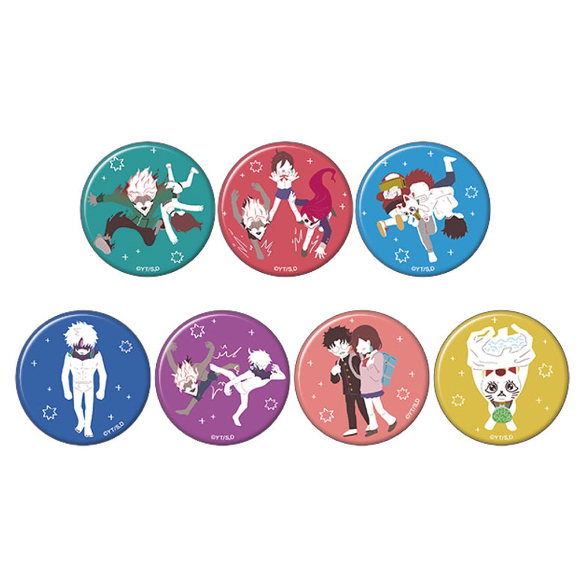 Dandadan Chara Badge Collection Yuru Palette 7Pack BOX - Image 1
