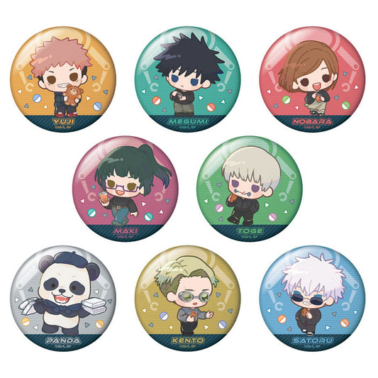 Jujutsu Kaisen Trading Mini Chara Tin Badge 8Pack BOX - Image 1