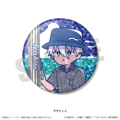 TV Anime Bluelock Trading Hologram Tin Badge Nyutoro Vol.2 14 Pack Box - Image 4