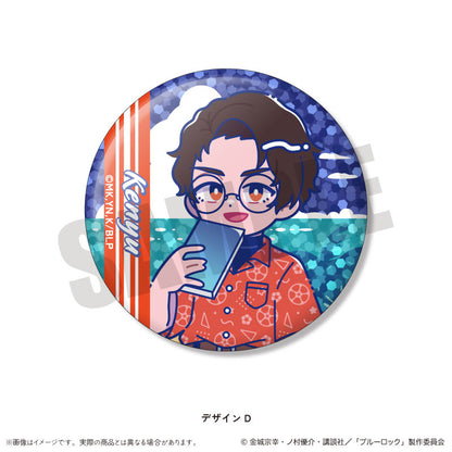 TV Anime Bluelock Trading Hologram Tin Badge Nyutoro Vol.2 14 Pack Box - Image 5
