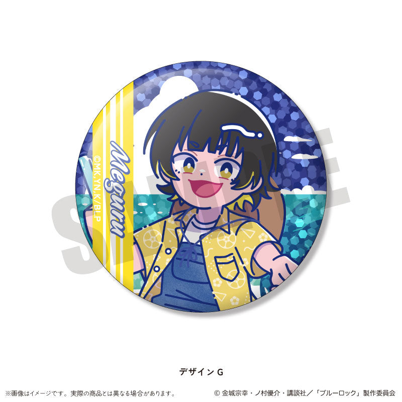 TV Anime Bluelock Trading Hologram Tin Badge Nyutoro Vol.2 14 Pack Box - Image 8