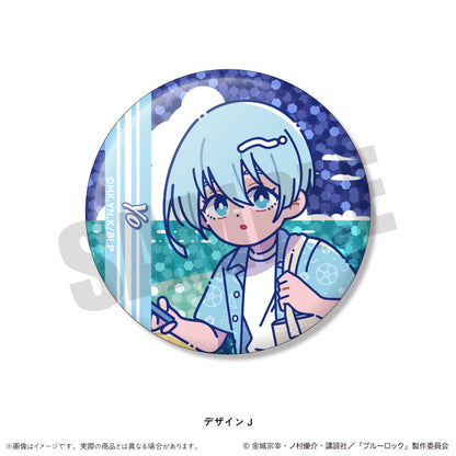 TV Anime Bluelock Trading Hologram Tin Badge Nyutoro Vol.2 14 Pack Box - Image 11