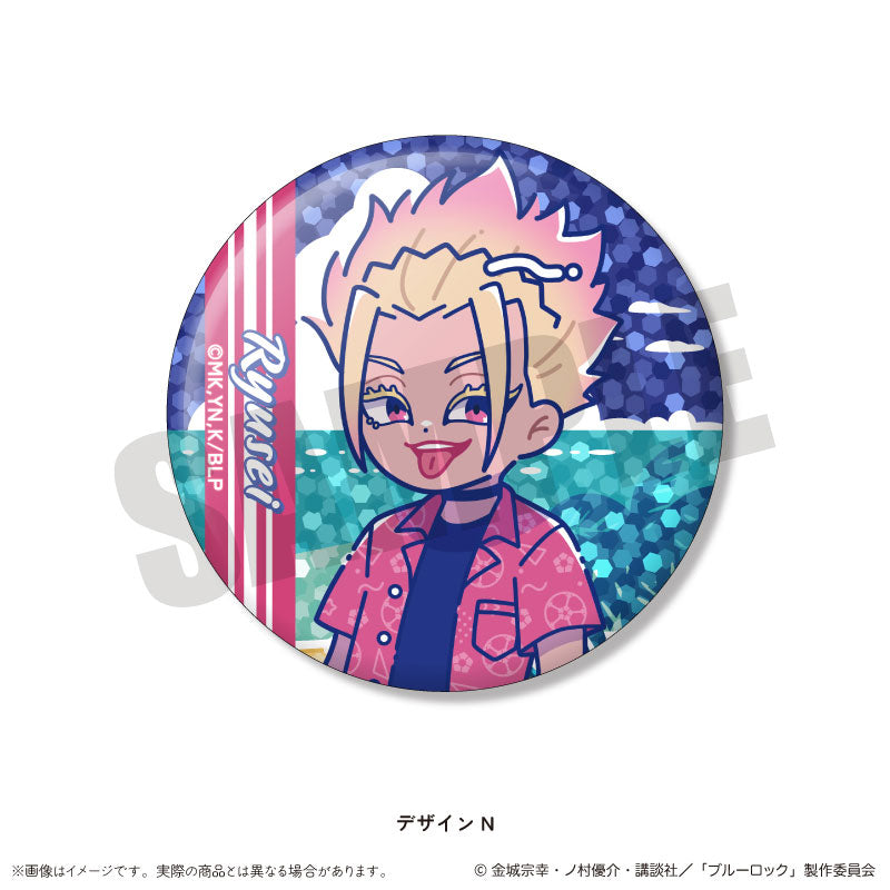 TV Anime Bluelock Trading Hologram Tin Badge Nyutoro Vol.2 14 Pack Box - Image 15