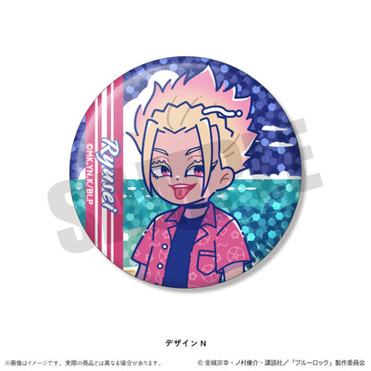 TV Anime Bluelock Trading Hologram Tin Badge Nyutoro Vol.2 14 Pack Box - Image 15