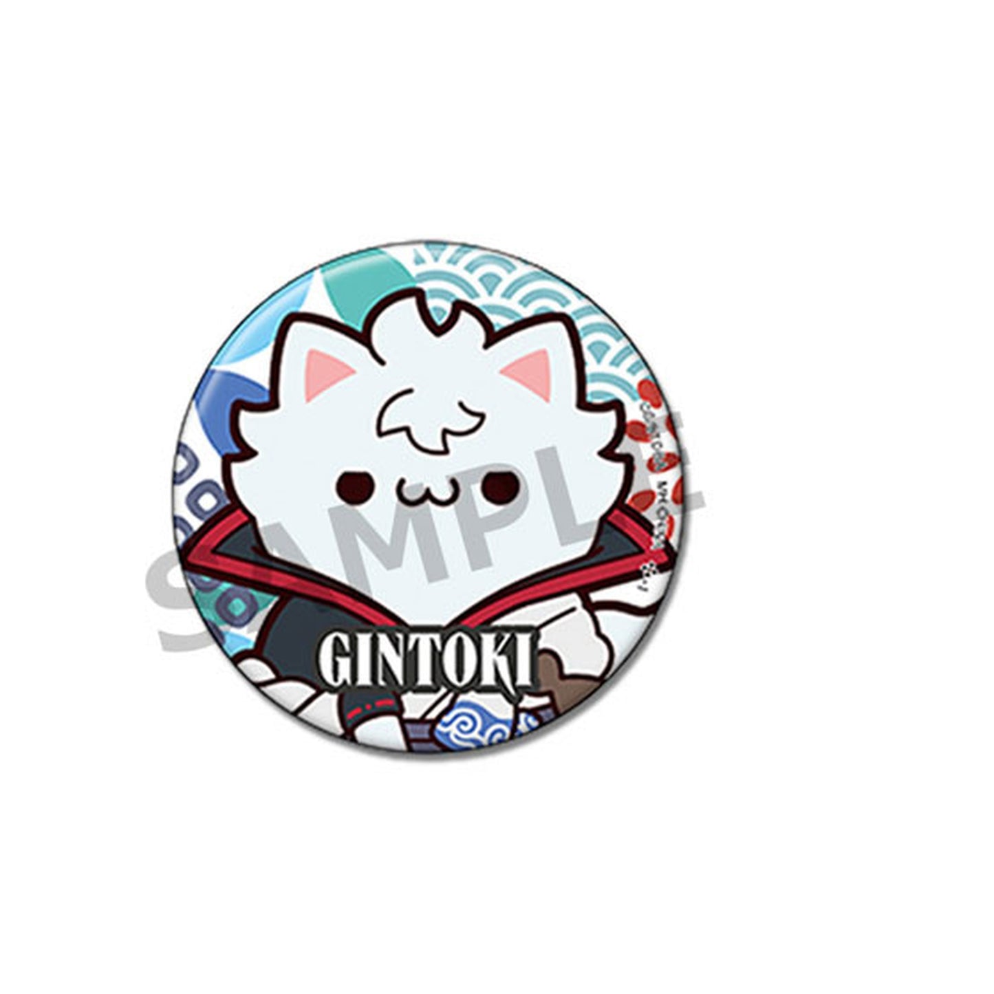 MEGA CAT PROJECT Gintama Nyantama! Tin Badge Collection 16Pack BOX - Image 1