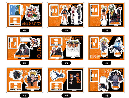 NARUTO Shippuden Acrylic Stand Collection -NARUTO 72 series- 9Pack BOX - Image 2