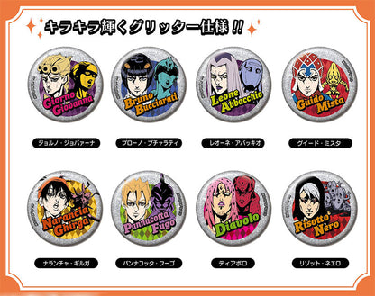 Glitter CAN Badge JoJo's Bizarre Adventure Golden Wind Vol.2 8Pack BOX - Image 2