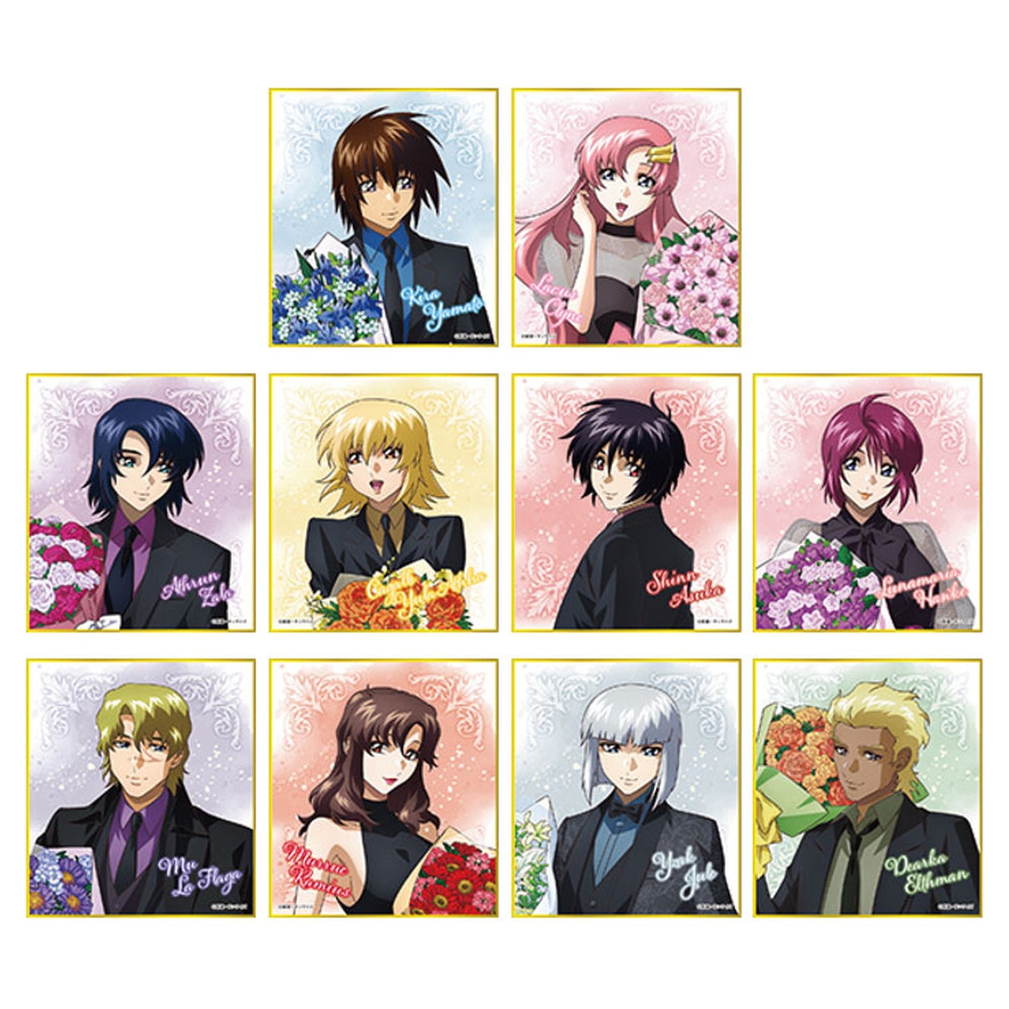 Mobile Suit Gundam SEED Freedom Mini Shikishi Collection [Bouquet] 10Pack BOX - Image 1