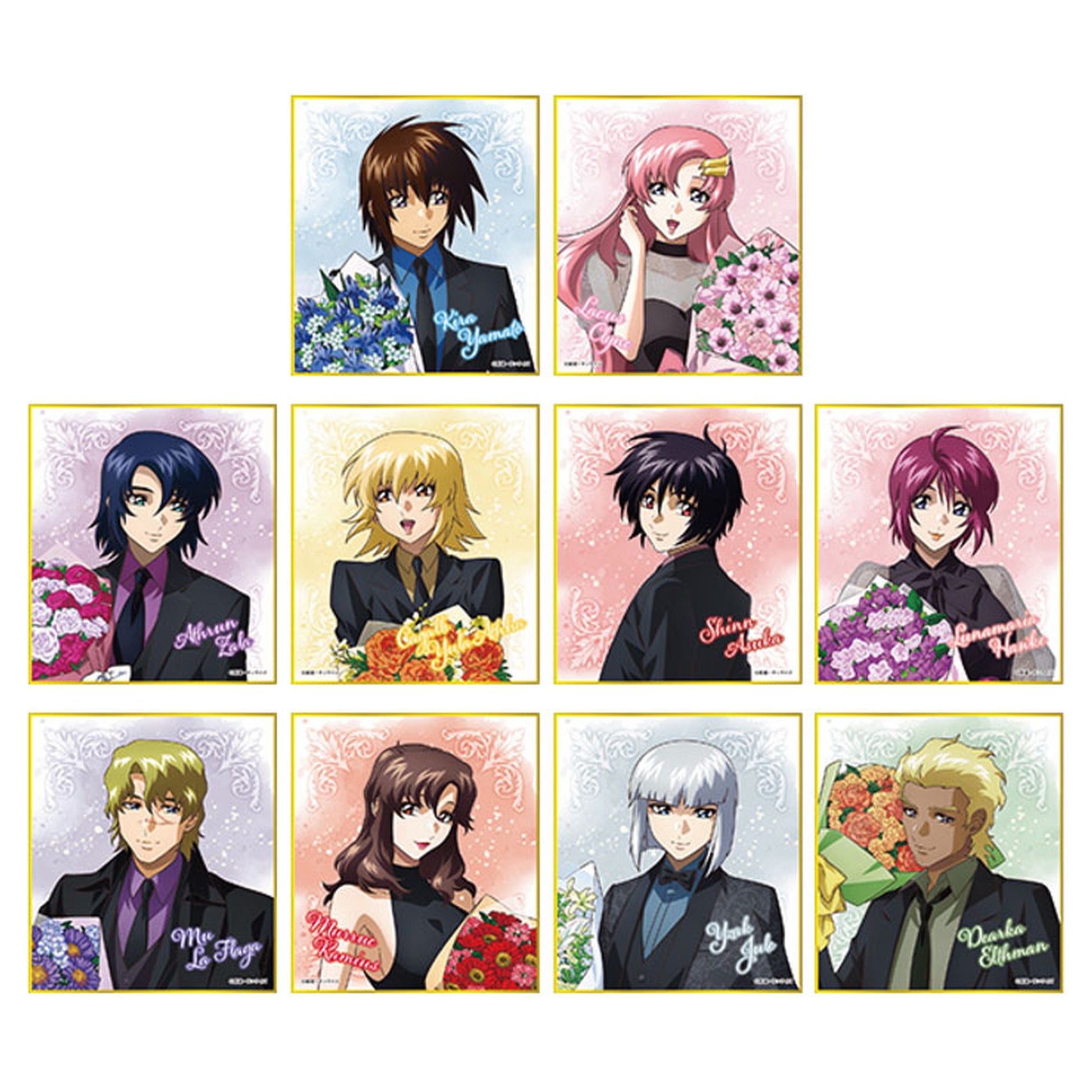 Mobile Suit Gundam SEED Freedom Mini Shikishi Collection [Bouquet] 10Pack BOX - Image 1