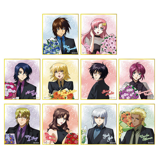 Mobile Suit Gundam SEED Freedom Mini Shikishi Collection [Bouquet] 10Pack BOX - Image 1