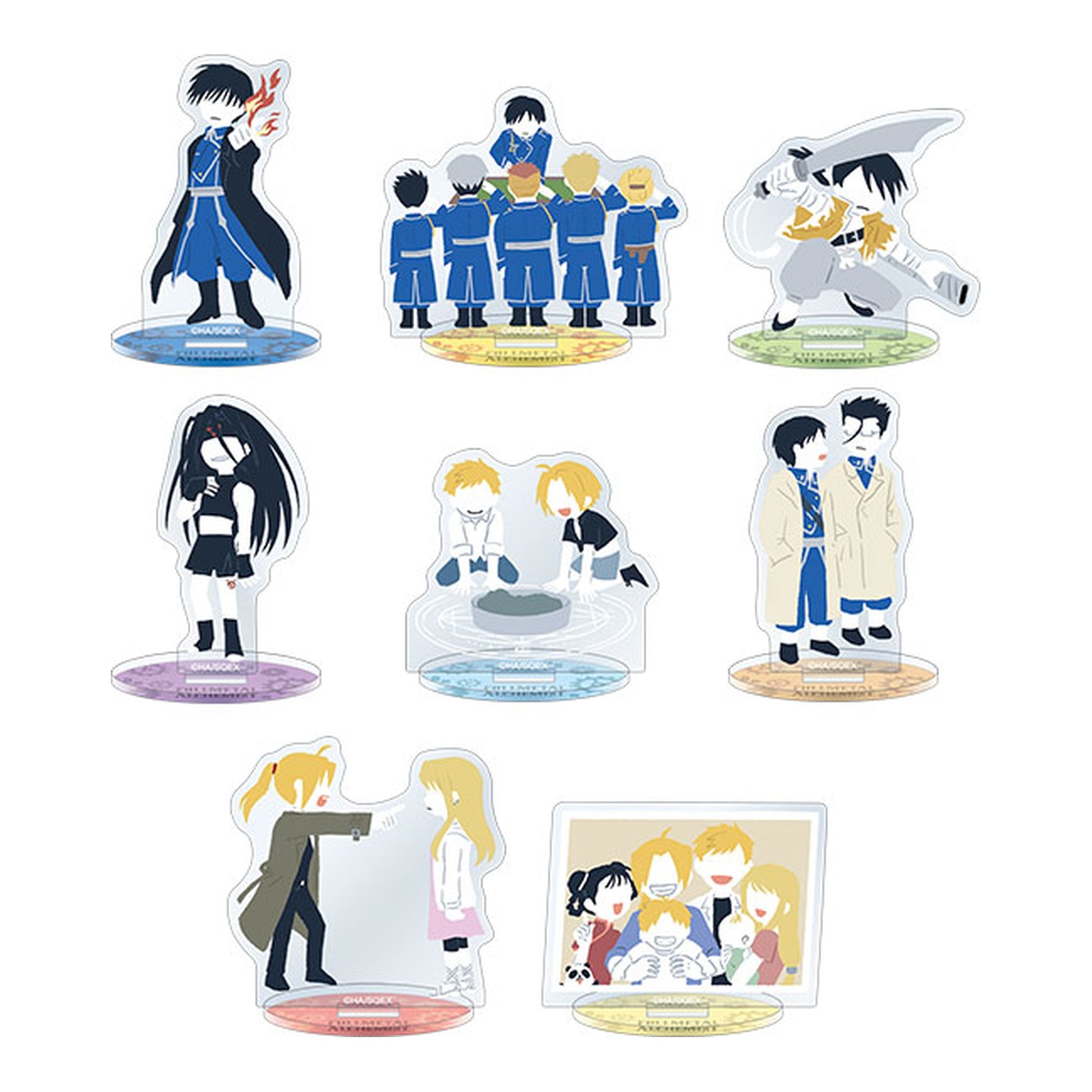 Fullmetal Alchemist Mini Acrylic Stand Collection Yuru Palette Vol.2 8Pack BOX - Image 1