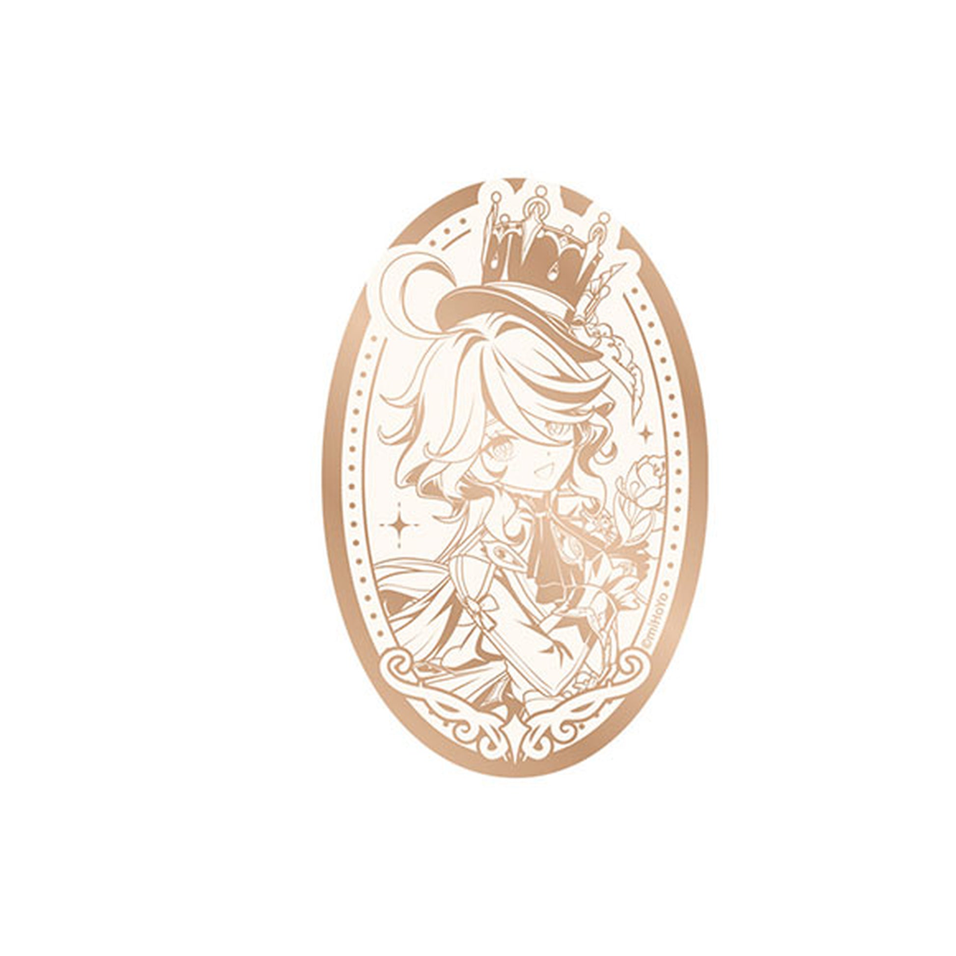 Genshin Impact 5th Anniversary Series Mirror Tin Badge Furina - Image 1