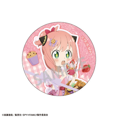 Spy x Family Trading Glitter Tin Badge Food 6Pack BOX - Image 4