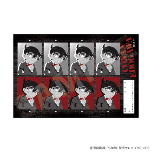 "Detective Conan" Paint Craft Series ID Photo Style Sticker Monochrome ver. 10Item Set - Image 2