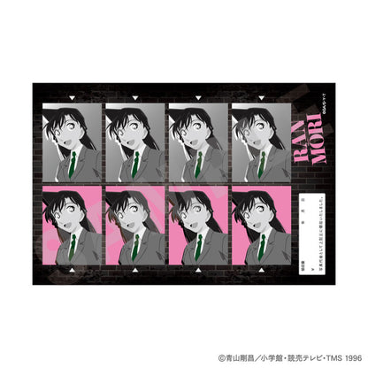 "Detective Conan" Paint Craft Series ID Photo Style Sticker Monochrome ver. 10Item Set - Image 4