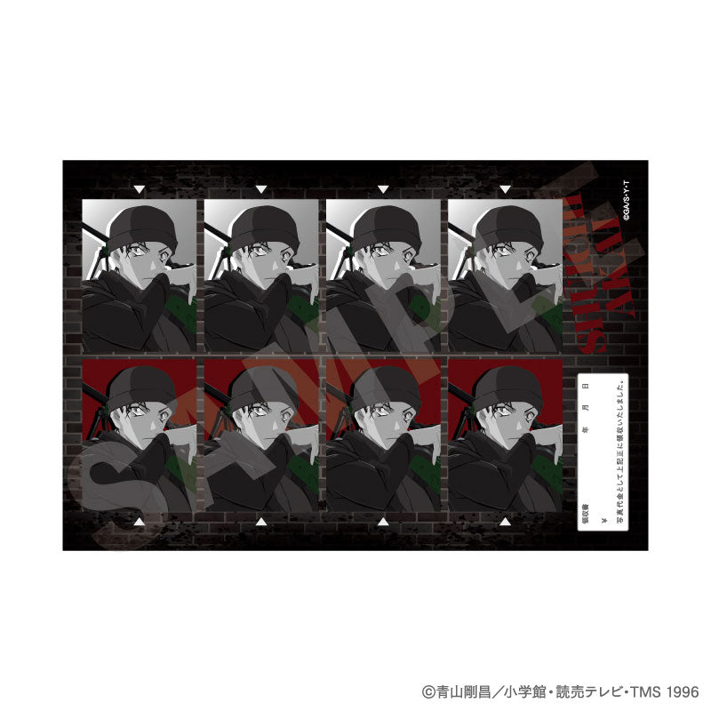"Detective Conan" Paint Craft Series ID Photo Style Sticker Monochrome ver. 10Item Set - Image 9