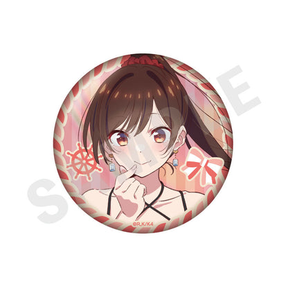 Rent-A-Girlfriend Trading Aurora Tin Badge Redesign 10Item Set - Image 2