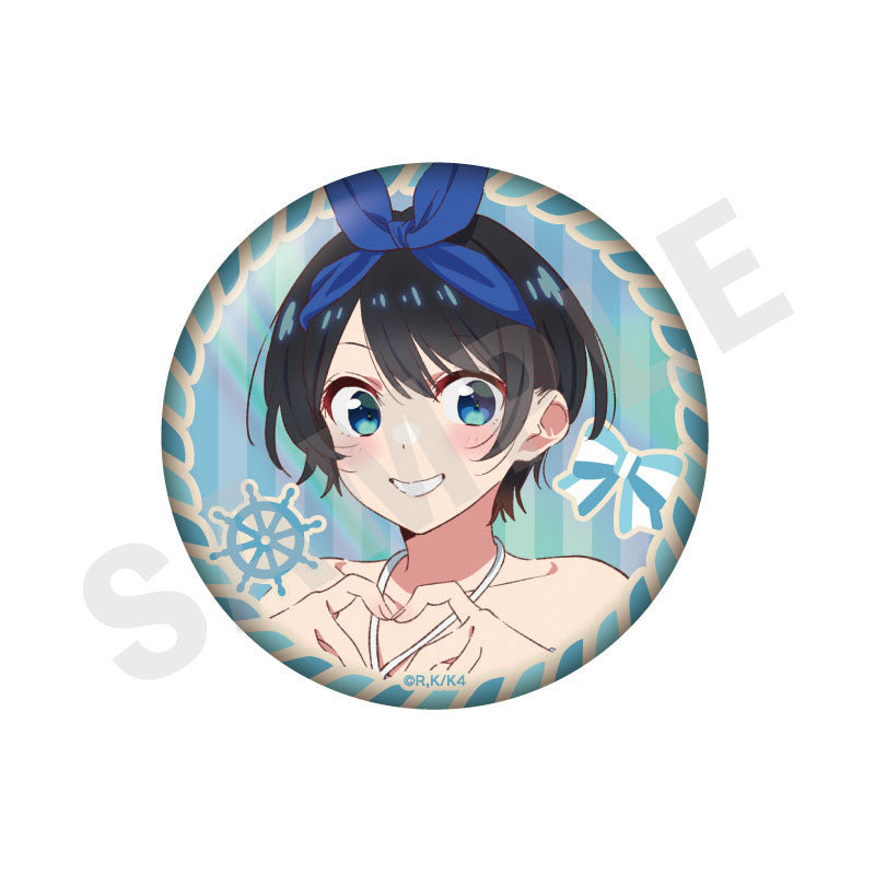 Rent-A-Girlfriend Trading Aurora Tin Badge Redesign 10Item Set - Image 4