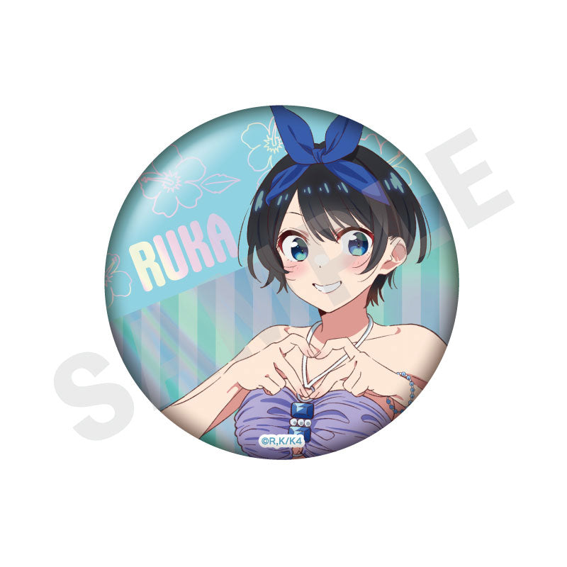 Rent-A-Girlfriend Trading Aurora Tin Badge Redesign 10Item Set - Image 9