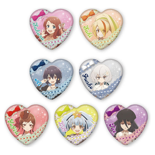 Zombie Land Saga: Yumeginga Paradise Movie Tin Badge Collection Casual Wear 7Pack BOX - Image 1
