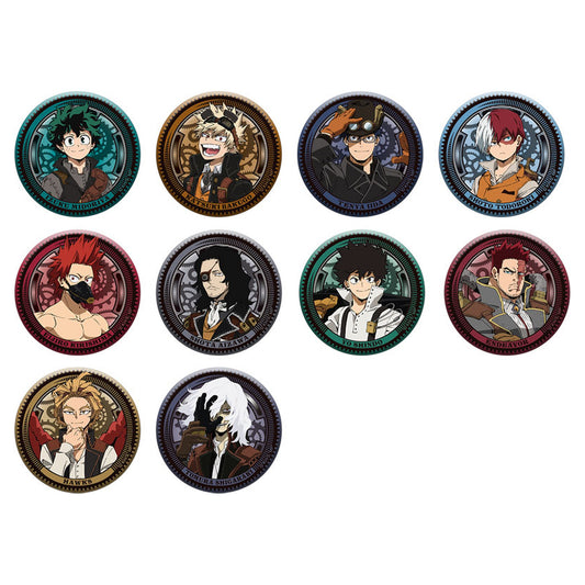 My Hero Academia Metal Tin Badge Collection Steampunk Ver. 10Pack BOX - Image 1
