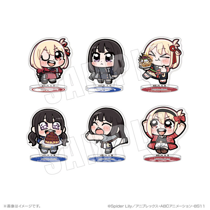 Lycoris Recoil Bkub Small Acrylic Stand 6Pack BOX - Image 2