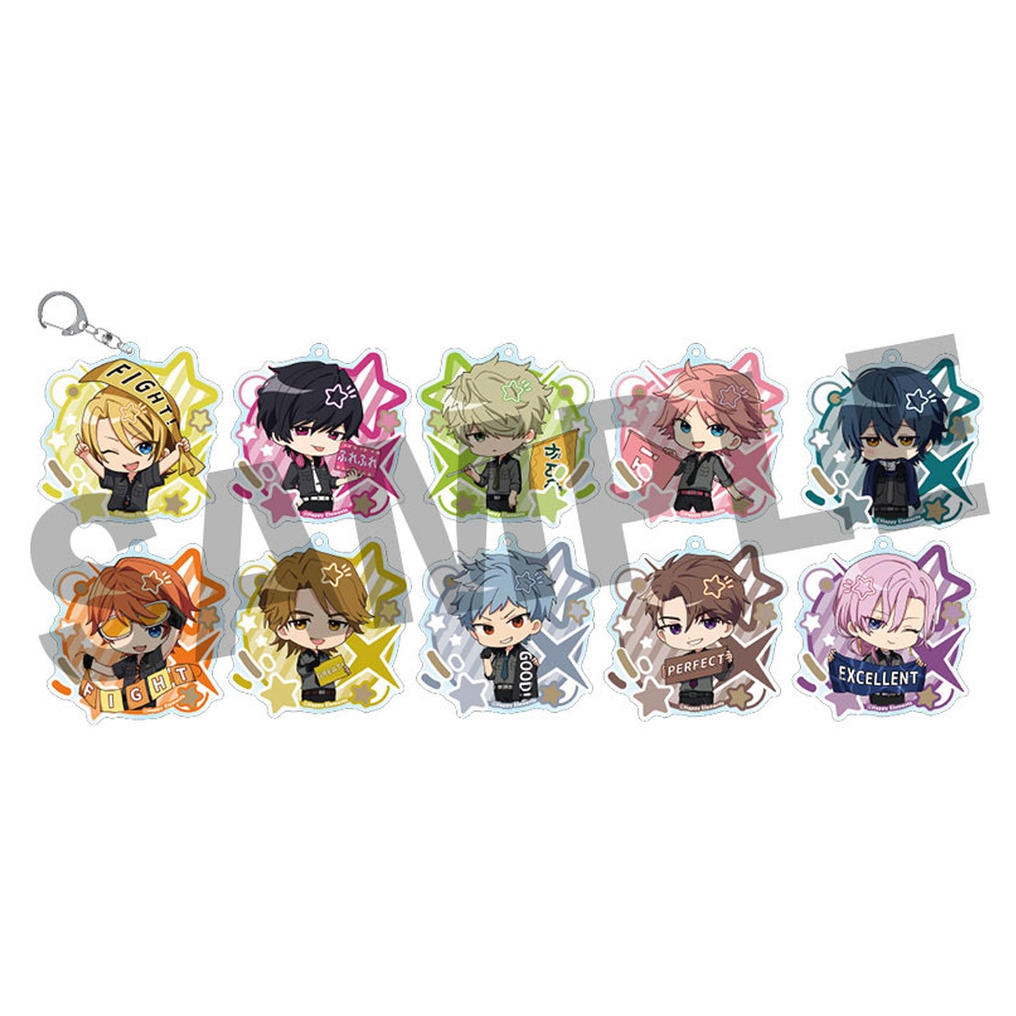 Helios Rising Heroes Furefriends Acrylic Keychain Vol.2 10Pack BOX - Image 1