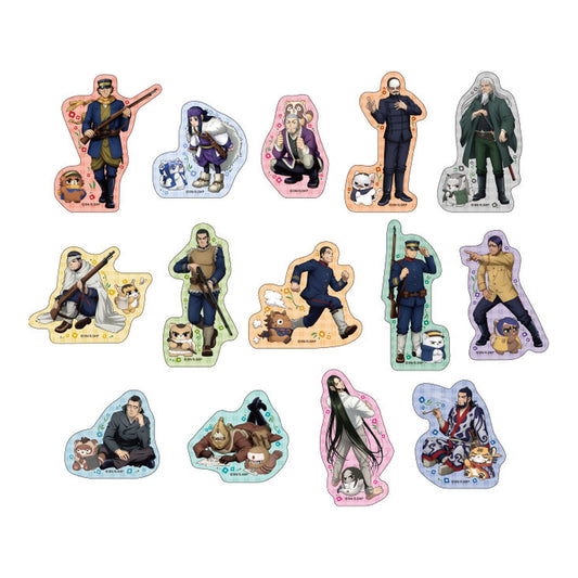 Golden Kamuy x Doubutsu Phose Diecut Sticker Collection 14Pack BOX - Image 1