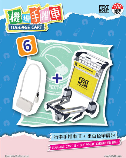 MINI FEXT Luggage Cart Series 1/12 Scale Trading Miniature 6Pack BOX - Image 8