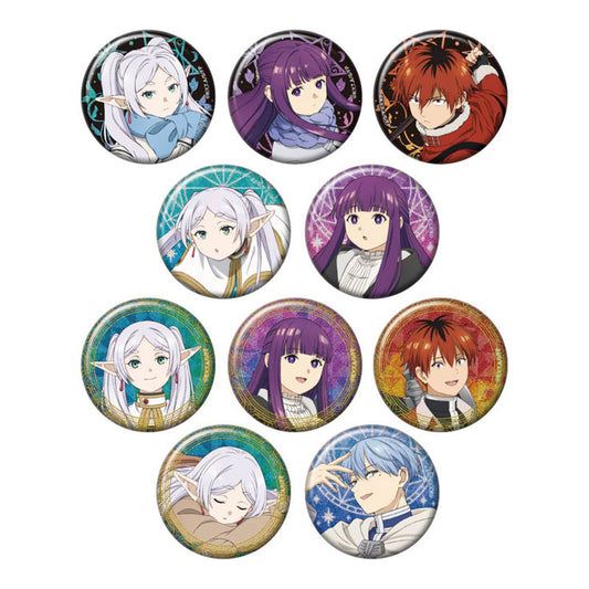 Frieren: Beyond Journey's End Shiny Glitter Tin Badge Collection 10 Pack Box - Image 1