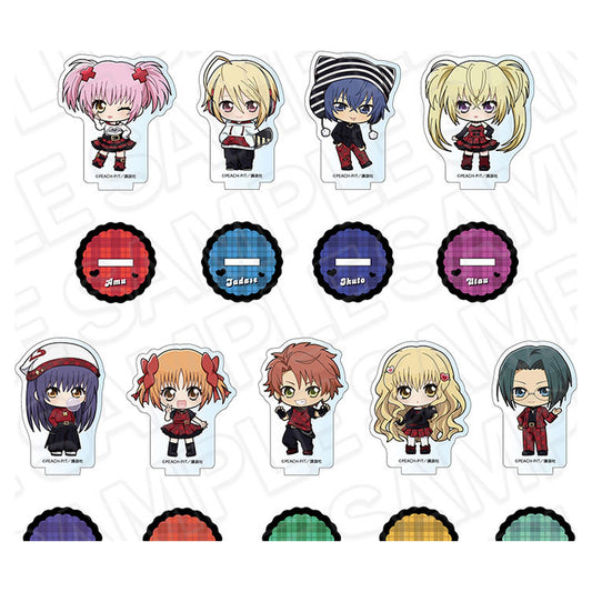 Shugo-chara! Mini Acrylic Stand (Blind) Plaid Style Chibi ver. 9 Item Set - Image 1