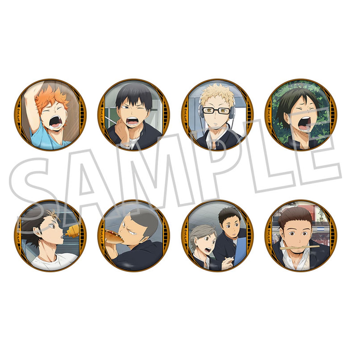 Haikyuu!! Chara Badge Collection vol.1 8Pack BOX - Image 1