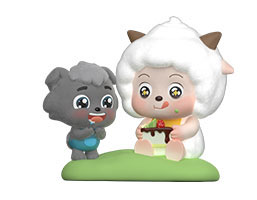 Pleasant Goat and Big Big Wolf Moments in the Blue Grassland Series Trading Figure 6Pack BOX - Image 8