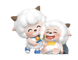 Pleasant Goat and Big Big Wolf Moments in the Blue Grassland Series Trading Figure 6Pack BOX - Image 9