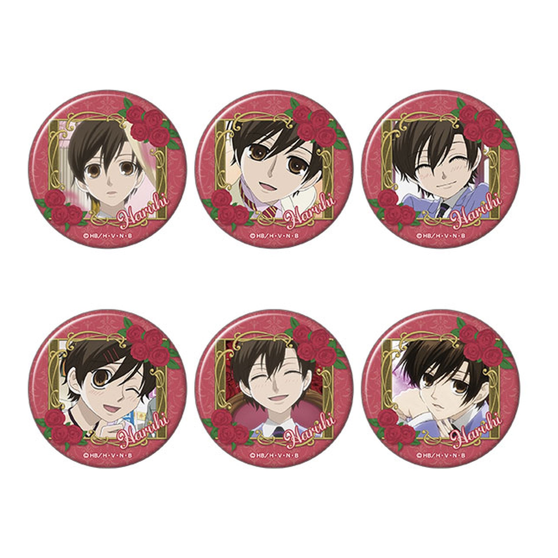 Ouran High School Host Club Oshi Chara Badge Collection Haruhi Fujioka 6Pack BOX - Image 1