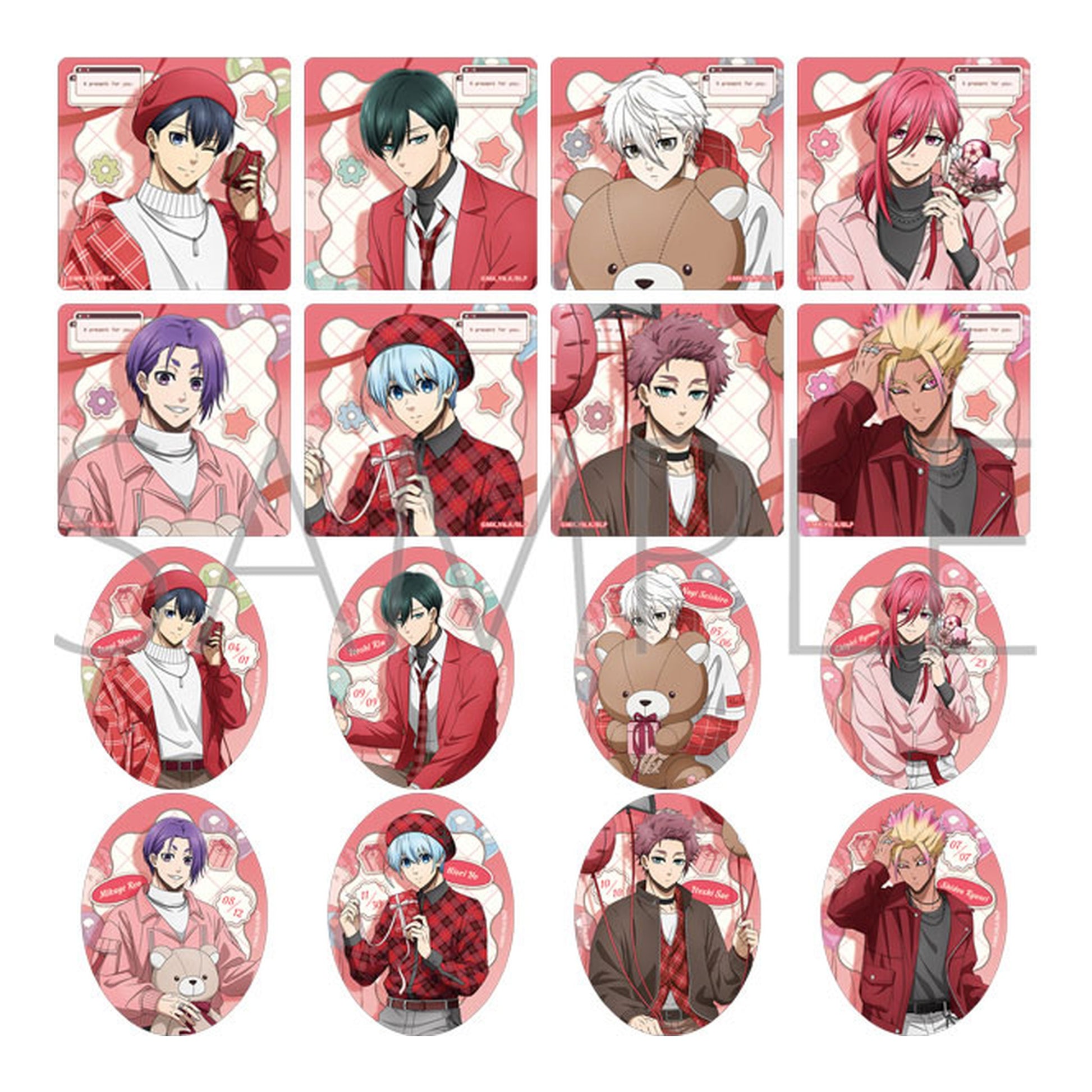 Bluelock 2nd Season Diecut Clear Card Collection Valentine 8Pack BOX - Image 1