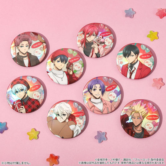 Bluelock 2nd Season Hologram Chara Badge Collection Valentine 8Pack BOX - Image 2