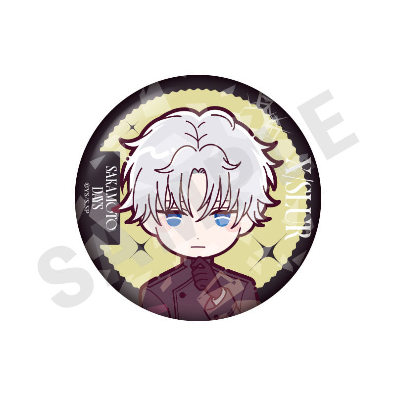 SAKAMOTO DAYS Mini Chara Suit Series Trading Shiny Tin Badge 9Item Set - Image 8