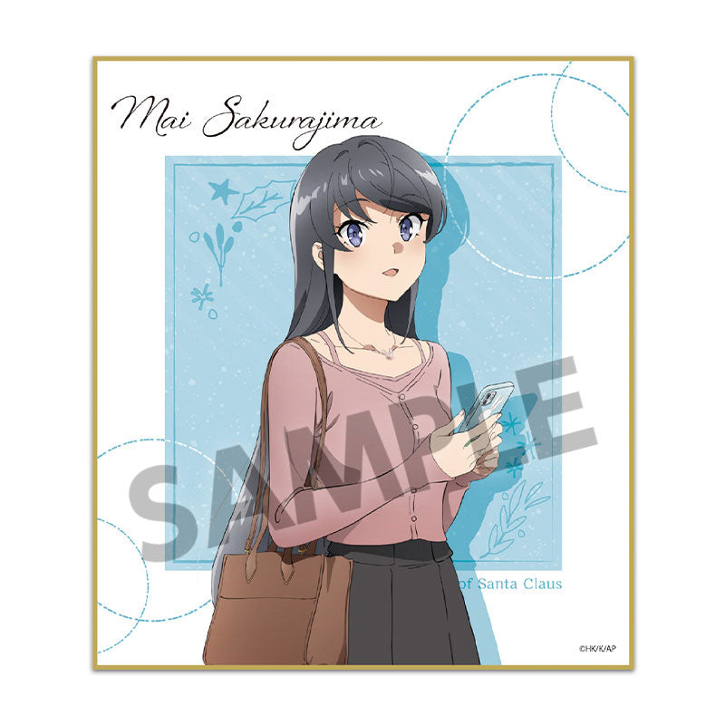 Rascal Does Not Dream of Santa Claus Trading Mini Shikishi 12Pack BOX - Image 3