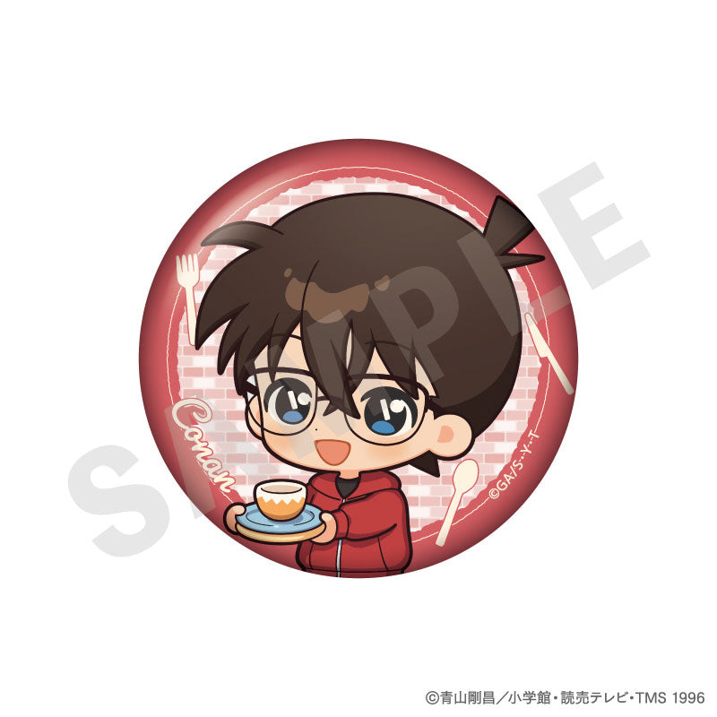 Detective Conan Trading Tin Badge Mini Chara Kitchen ver. 8Pack BOX - Image 2