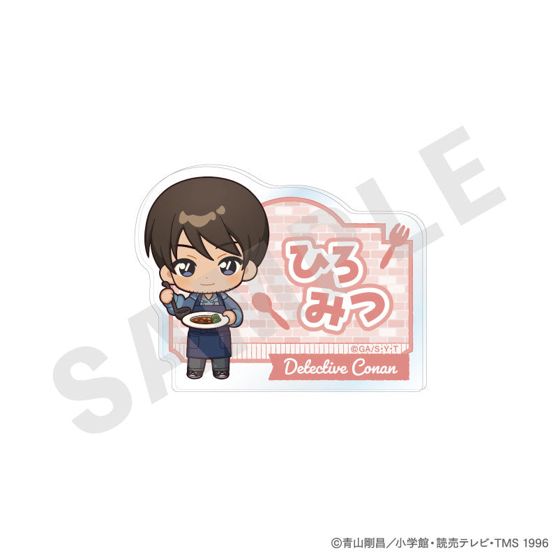 Detective Conan Trading Name Badge Mini Chara Kitchen ver. 8 Item Set - Image 8